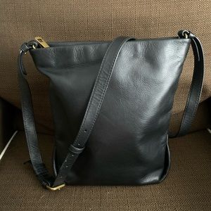 JCrew Oslo black bucket bag GENUINE leather